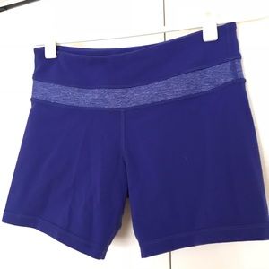 Purple/Blue Lululemon Reversible Biker Shorts